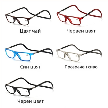 Очила за четене, многофокусни лещи, лещи от смола, рамка TR90, квадратен стил, пълна рамка