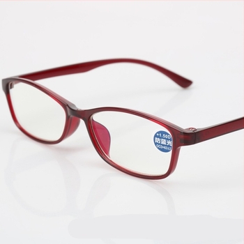 Очила за четене с лещи от смола, антисиня светлина, ретро стил, TR90 рамка, модел 5003