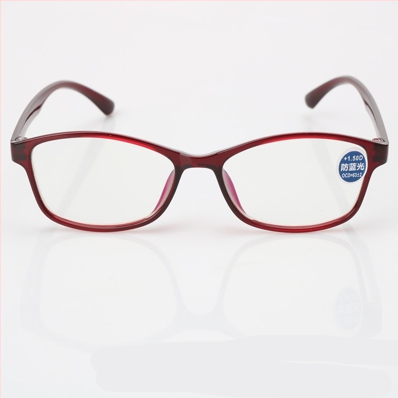 Очила за четене с лещи от смола, антисиня светлина, ретро стил, TR90 рамка, модел 5003