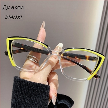 Очила за четене, защита от синя светлина, пълна рамка, рамка PC/TR90, стил полигонален