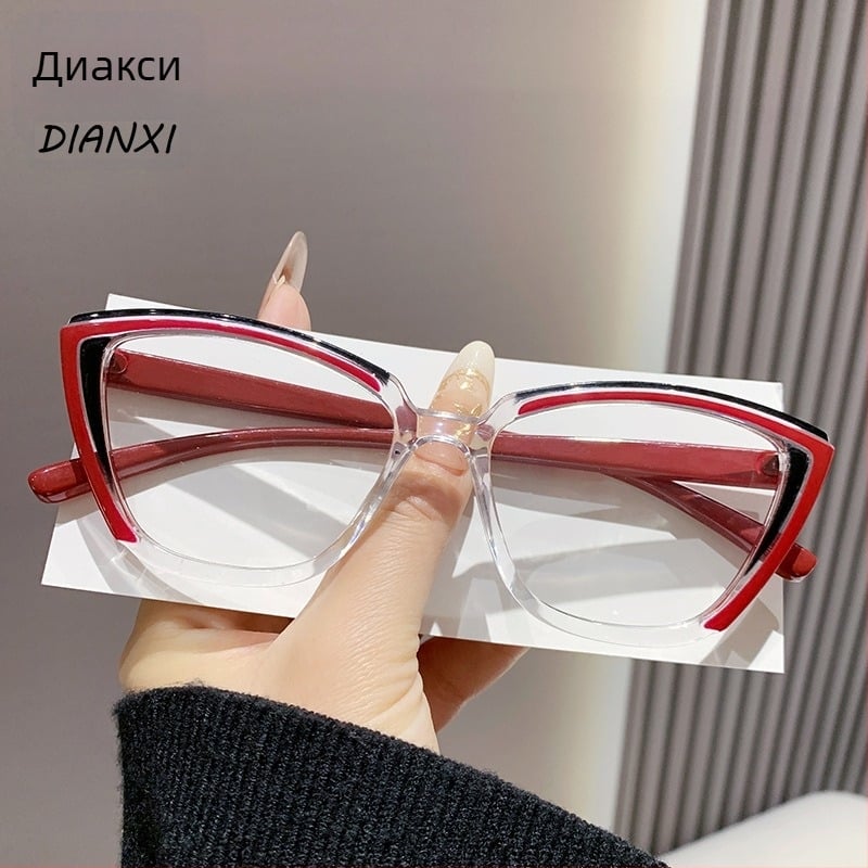 Очила за четене, защита от синя светлина, пълна рамка, рамка PC/TR90, стил полигонален