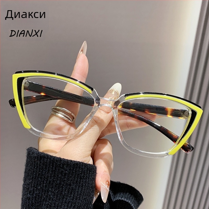 Очила за четене, защита от синя светлина, пълна рамка, рамка PC/TR90, стил полигонален