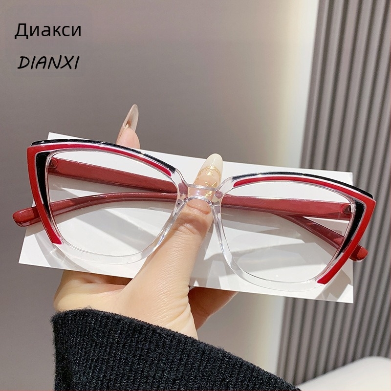 Очила за четене, защита от синя светлина, пълна рамка, рамка PC/TR90, стил полигонален