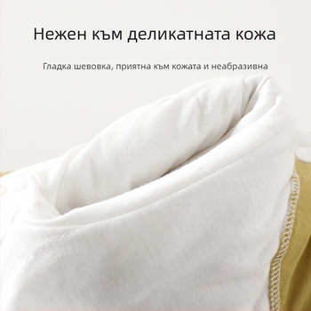 Новородено: Комбинезон с дебел квилиран памук, диагонално закопчаване, унисекс, дълги ръкави