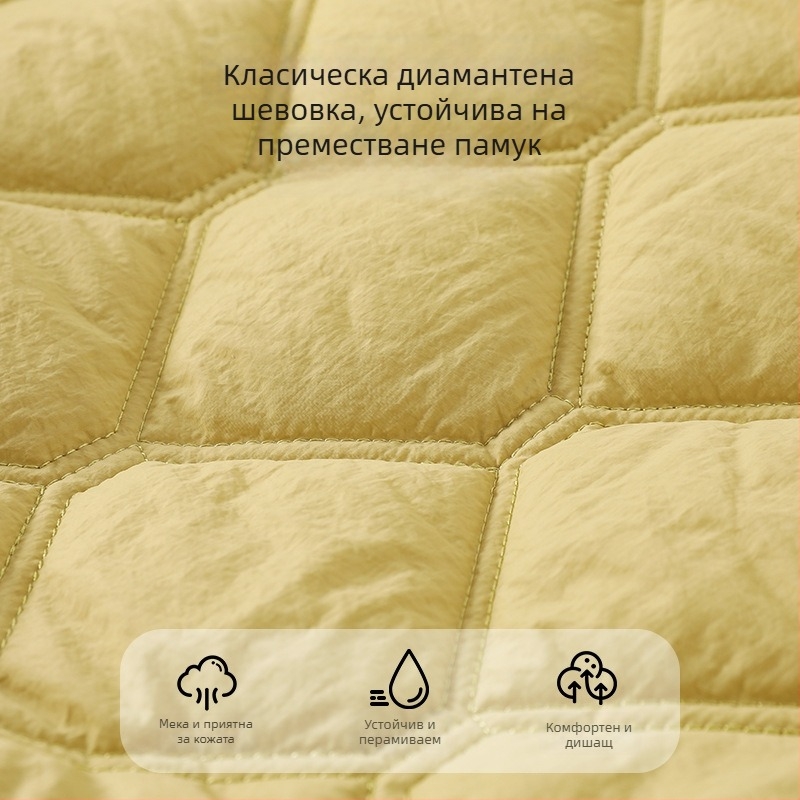 Новородено: Комбинезон с дебел квилиран памук, диагонално закопчаване, унисекс, дълги ръкави