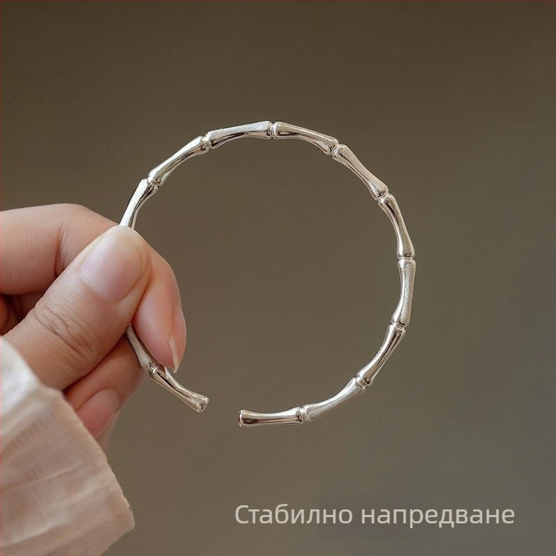 Медна гривна за жена в минималистичен геометричен стил, електроплатирана, декоративен аксесоар за ръката