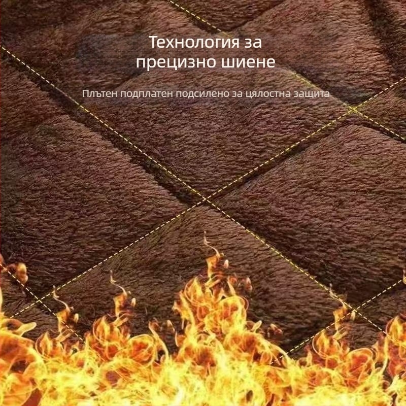 Камуфлажно палто с полиестерен пълнеж, качулка, цип и плътна изолация