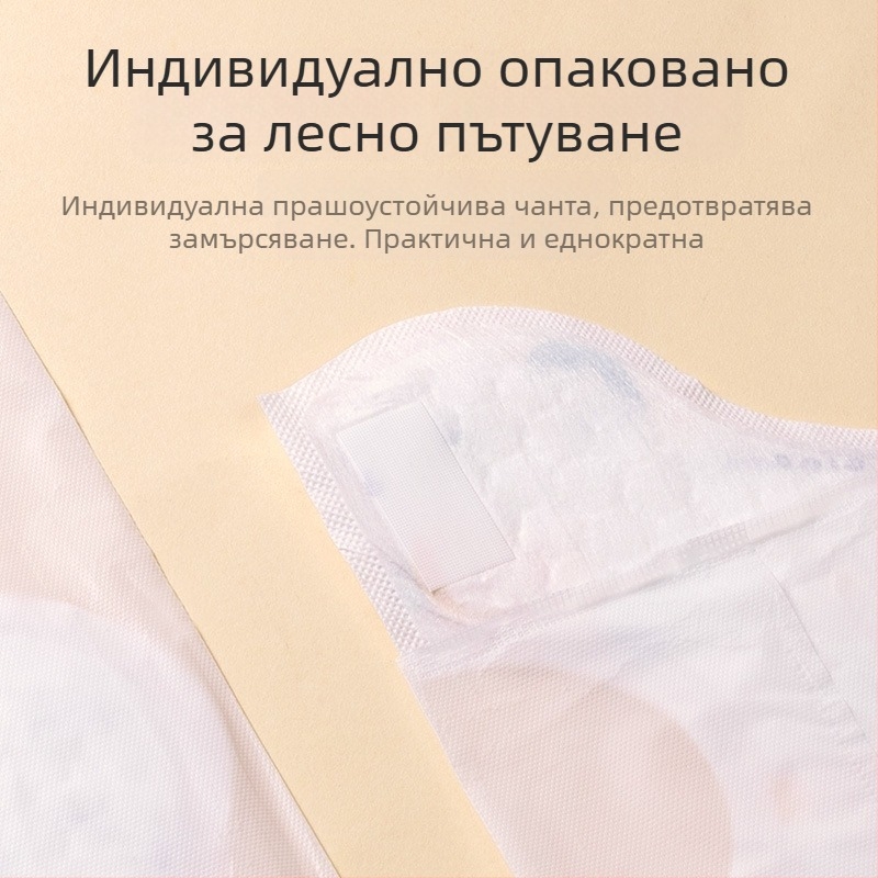 Бебешки лигавник за 0–3 години, нетъкан текстил, водоустойчив и устойчив на замърсяване, индивидуално опакован, защитна яка против протичане, дизайни: животни, карикатури, каре, цветя