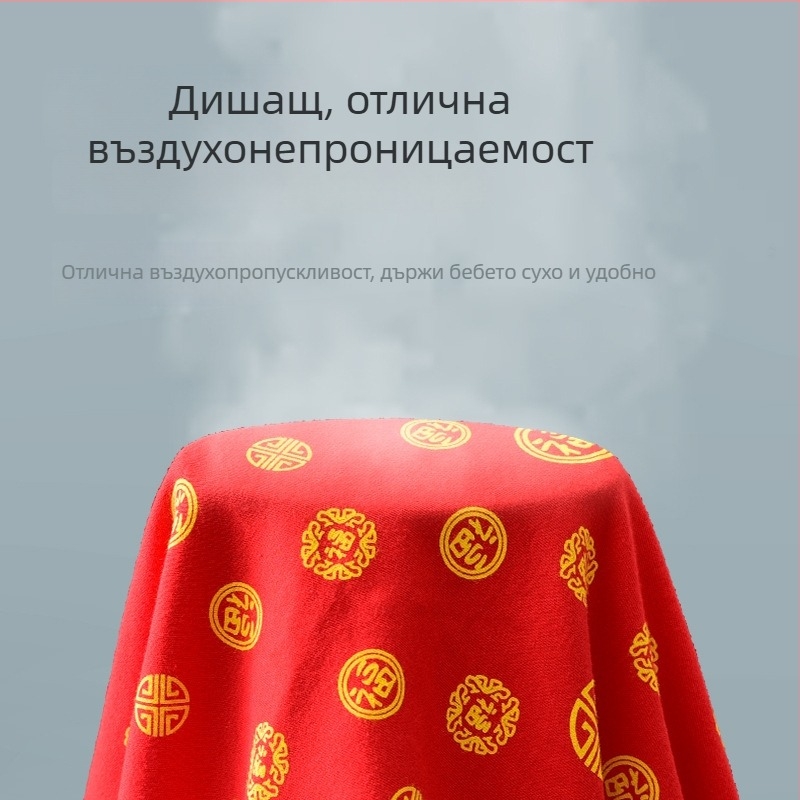Памучна кърпа за завиване на новородено — модели животни, карикатури, цветя и геометрия; подходяща за новородени; есен 2024