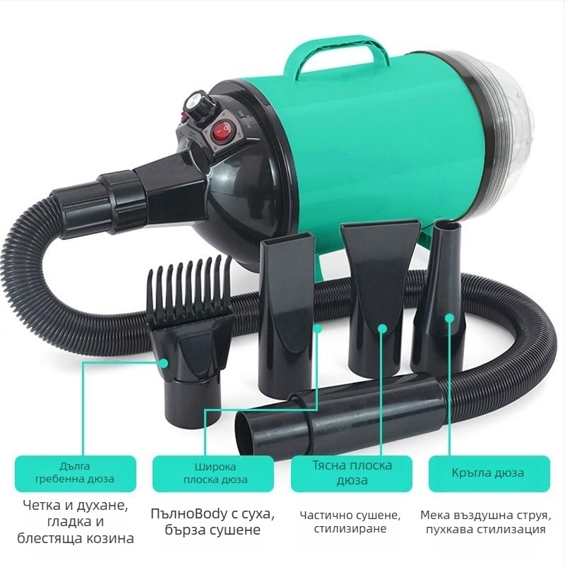 Професионално сушило за кучета на маса за подстригване — без въртяща се раменна система, 220V, под 1000W, модел HK18444043593713