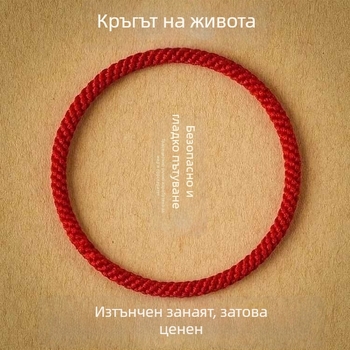 Ръчно плетена етно-стилна унисекс въжева гривна, без закопчалка, гривна за двойка за годината на Дракона