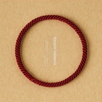 Ръчно плетена етно-стилна унисекс въжева гривна, без закопчалка, гривна за двойка за годината на Дракона