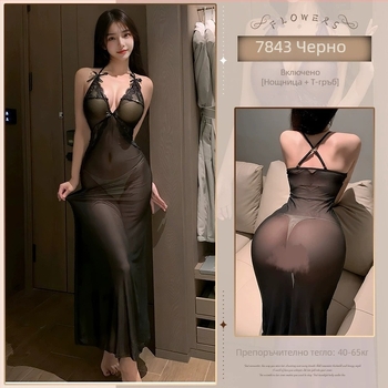 Пижами със презрамков стил, без ръкави, полиестер, тънка материя 101–120 г/м².