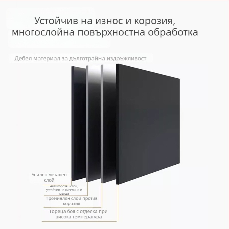 Телескопичен десктоп организатор за кабели, без пробиване, карбонова стомана, комплект от 30 броя, едно ниво