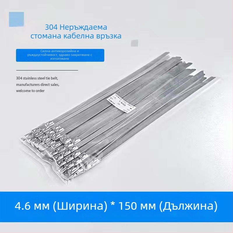 304 неръждаема стомана самозатягаща се кабелна лента за външна употреба, висока температура, устойчивост на окисление и корозия