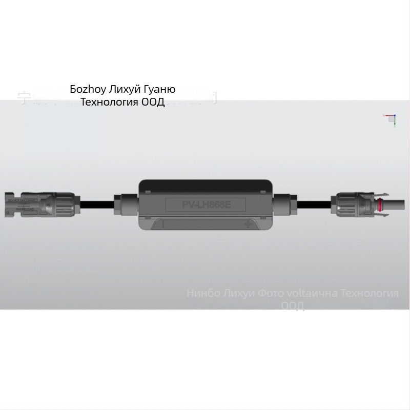 Фотоволтаична кутия за свързване с лентовидно тяло, водоустойчива, с уплътнение, лека за външна употреба
