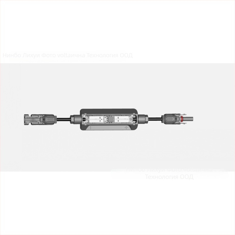 Фотоволтаична кутия за свързване с лентовидно тяло, водоустойчива, с уплътнение, лека за външна употреба