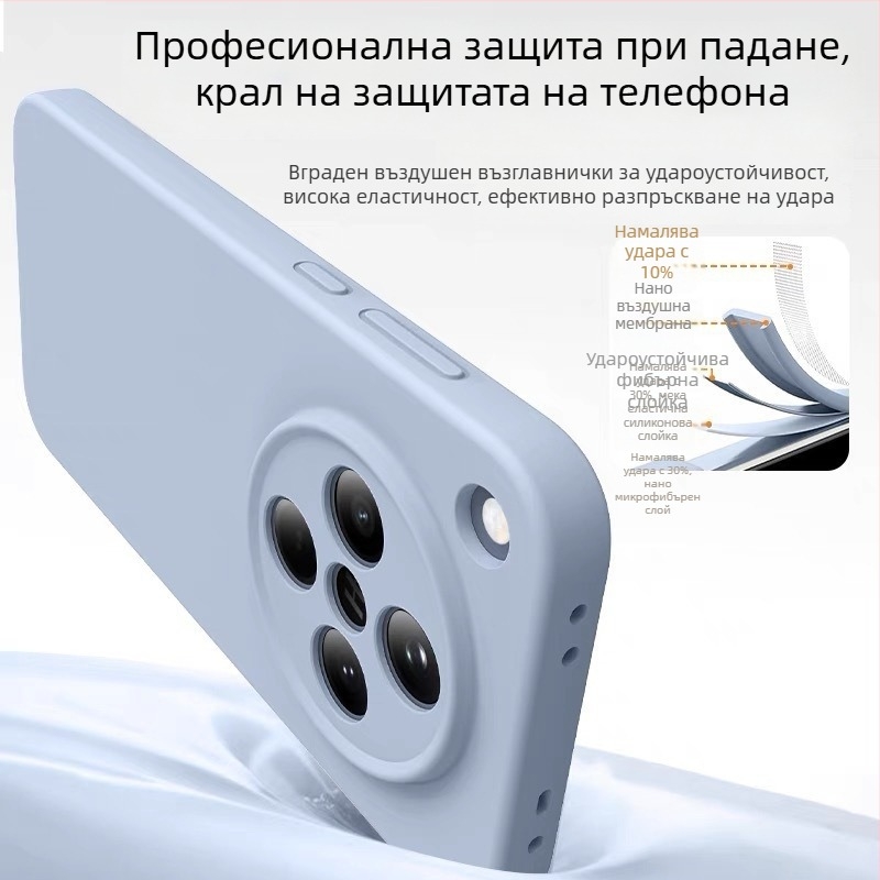Калъф за мобилен телефон OPPO Find X8 Ultra с течен силикон, цялостно покритие, антиизносване, анти падане, анти отпечатъци