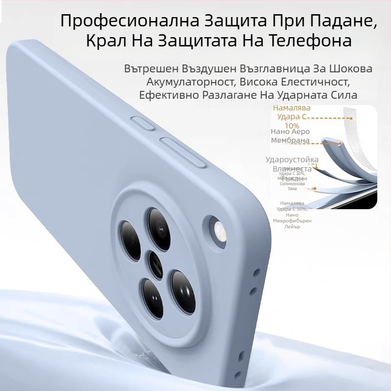 OPPO Find X8 Ultra течен силиконов калъф – цялостна защита, против падане, против отпечатъци