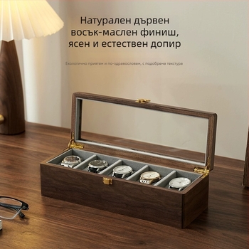 Collecting дървена кутия за съхранение на часовници с 2, 3, 5 или 10 отделения