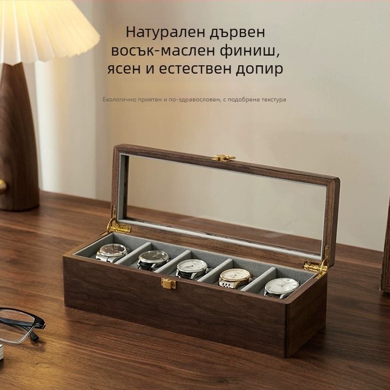 Collecting дървена кутия за съхранение на часовници с 2, 3, 5 или 10 отделения