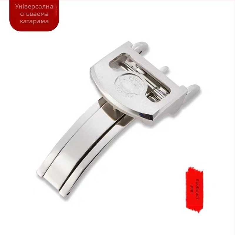 Сгъваема закопчалка за часовник от неръждаема стомана, съвместима с Panerai, пилотен стил, произведено във Фошан, есен 2023 година