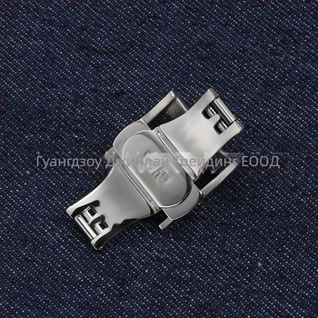 Закопчалка за часовник от неръждаема стомана със двойно натискане за кожени каишки