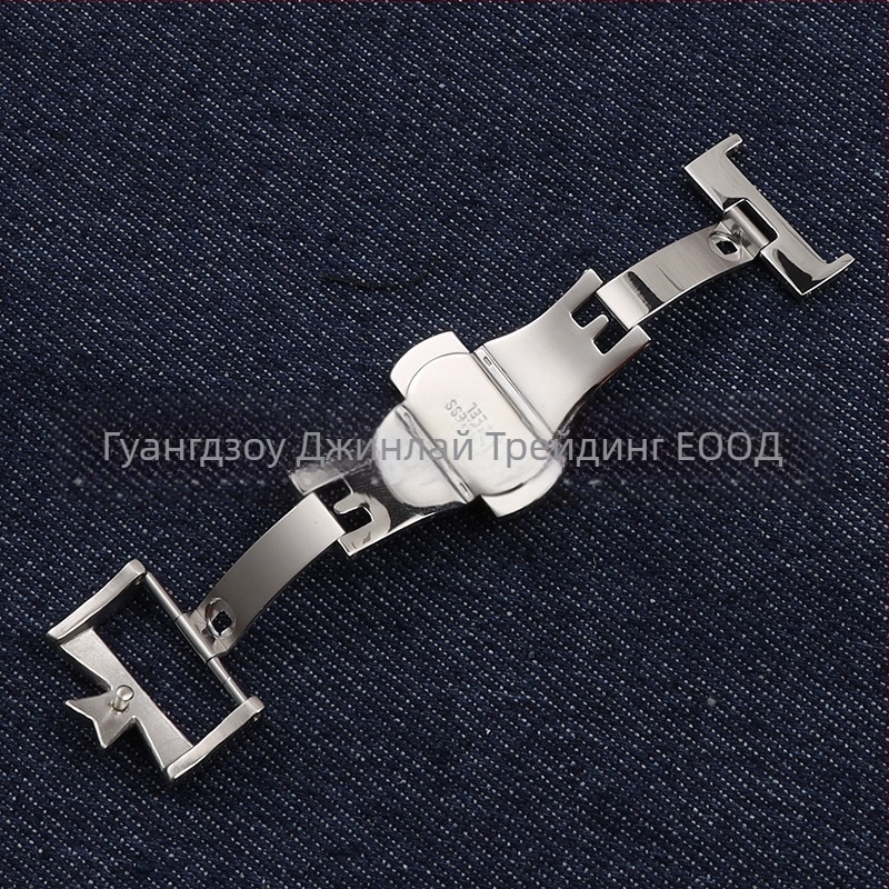 Закопчалка за часовник от неръждаема стомана със двойно натискане за кожени каишки
