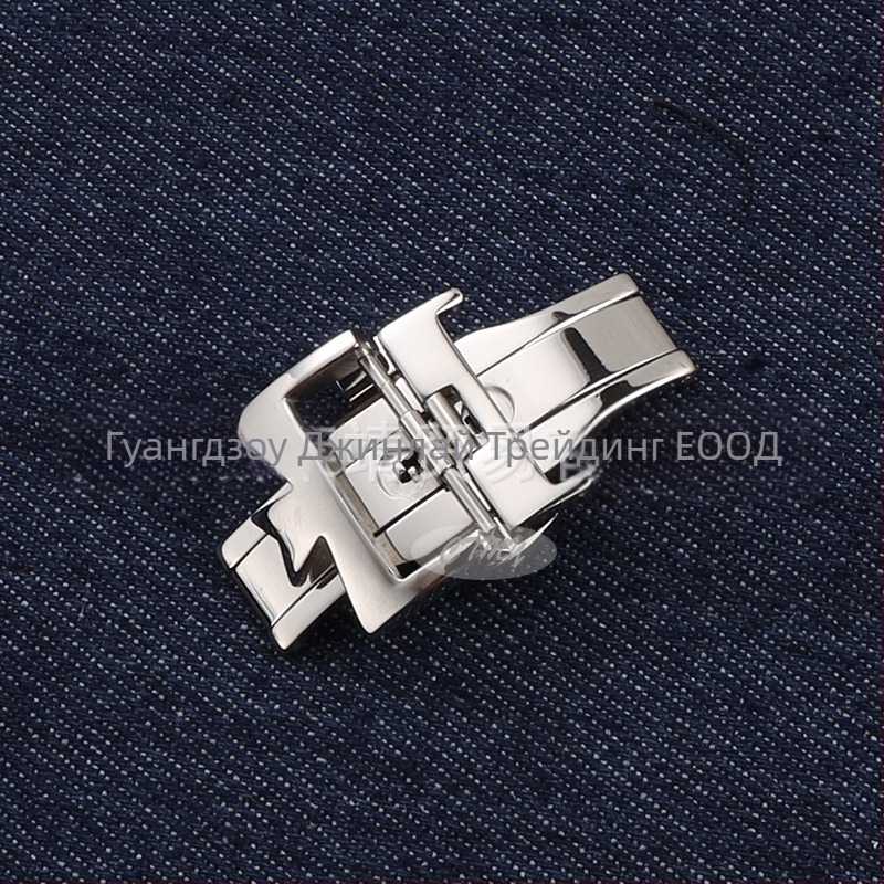 Закопчалка за часовник от неръждаема стомана със двойно натискане за кожени каишки