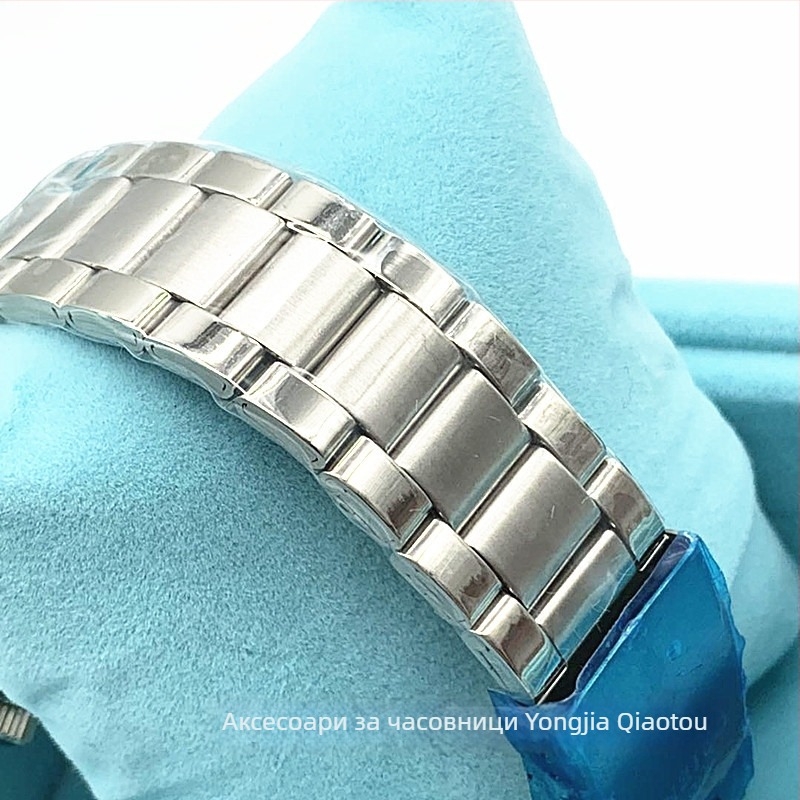 Мъжки автоматичен механичен часовник с японски Miyota 46941, сапфиров кристал, корпус и каишка от неръждаема стомана, водоустойчивост 50m, календар и седмичен дисплей, светещи стрелки