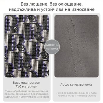 Козметична и тоалетна чанта — урбан минималистичен стил, геометричен принт, полиестер, марка Tide silk, пролет 2025, преносима чанта за козметика