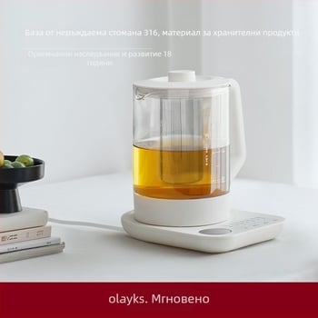 Health Pot Olk-ysh1000a-1, 1–1.5 л капацитет, боросиликатно стъкло, микро-компютърно управление, електронен термостат