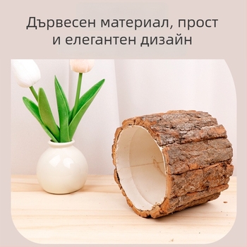 Декоративна ваза, изработена от железно изкуство, за настолна употреба, семпъл стил, подходяща за офис и домашно обзавеждане.