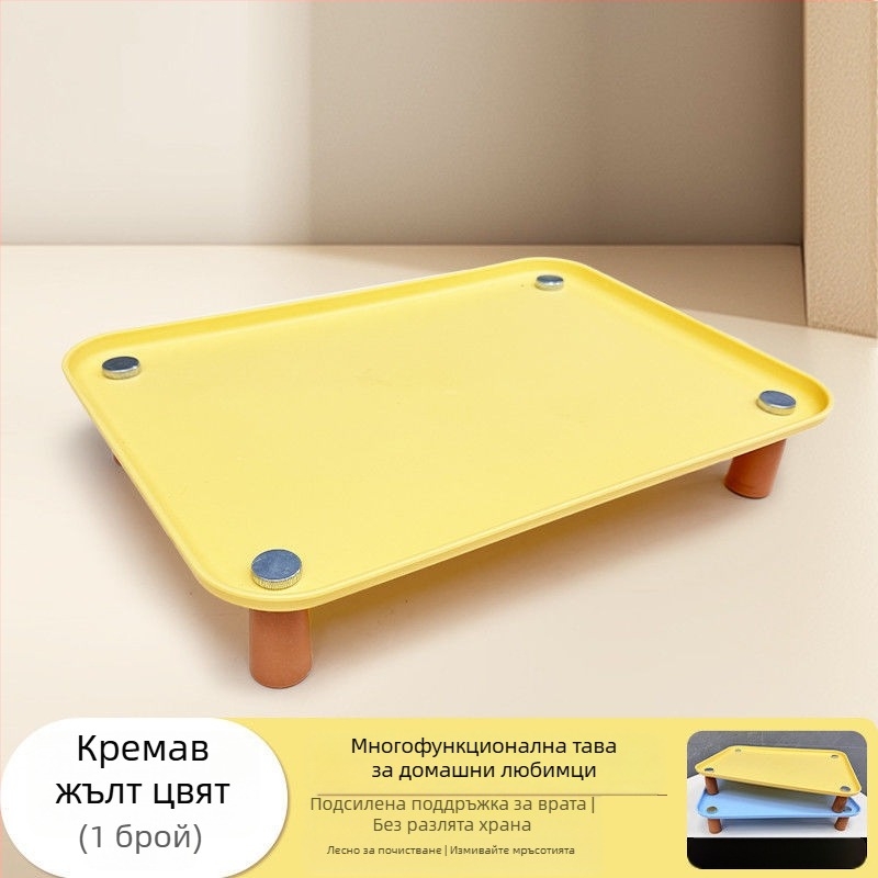 Подложка за хранене на котки с повдигната стойка – ABS материал; марка Buckwheat; за котки; принадлежности за хранене на домашни любимци (Материал: ABS; Марка: Buckwheat; За: котки; Категория: принадлежности за хранване на домашни любимци)