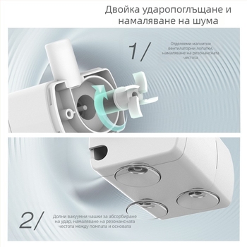 Автоматична водна купичка за котки с филтър, без протичане, тих Ai Wo, ABS+PC