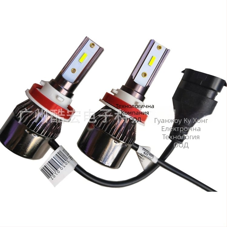 H11 LED фаpове за мъгла за автомобил, 12V, 38W, 3000 lm, IP68