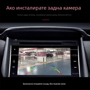 Камера за задно виждане за автомобил - водоустойчива, HD 720P, нощно виждане, лотосов дизайн на лещата, LED светлини 4/8.