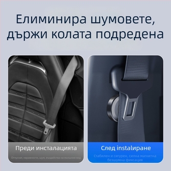 Автомобилен стабилизатор за държач на предпазен колан — универсален, без пробиване, против люлеене (Марка Jun Chang; Произход Zhejiang; Персонализация налична)