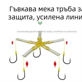 Сет куки за риболов на река – анти-дън дизайн, квадратни куки за риболов за карап и голям карп, 8–15 куки, кутия 500 бр