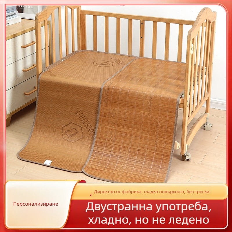 60 см бамбукова летна постелка за бебе на едноспално легло, двустранна ice-silk постелка