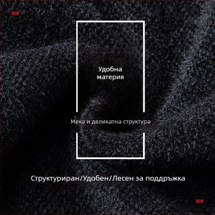 Мъжко зимно вълнено яке, стойка яка, цип, джобове с ципове, полиестрова подплата