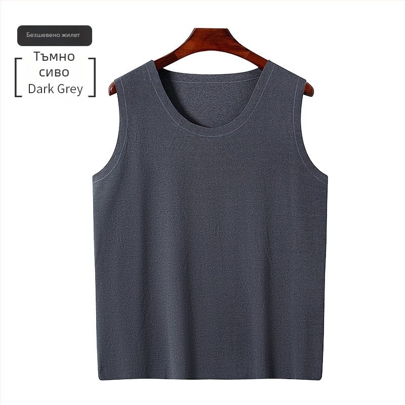 Жилет с широки рамена от полиестер, безшевна V-образна яка, минималистичен стил, тегло на тъканта 181–200 g/m², Feng shuo