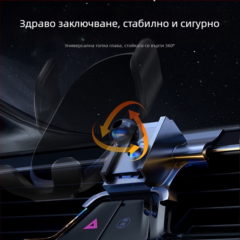 Държател за телефон за приборния панел на Audi със snap-on база, съвместим с A3/A4L/A5/A6LL и Q2/Q3/Q5L/Q7