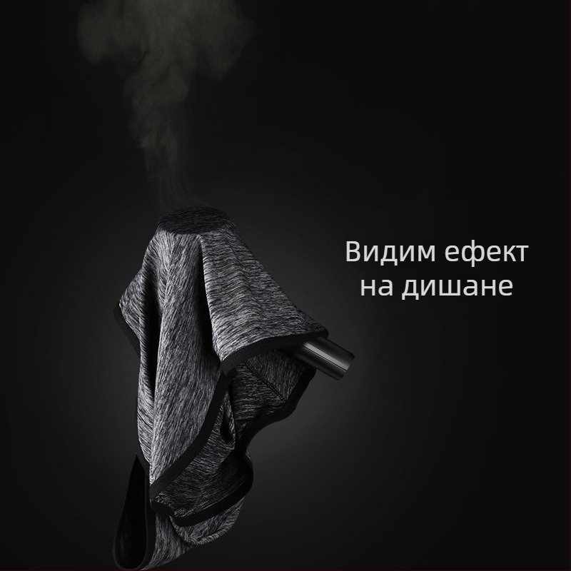 Унисексов летен турбан от ледено копринено платно за UV защита при колоездене – прахоустойчив, warp-knit тъкан