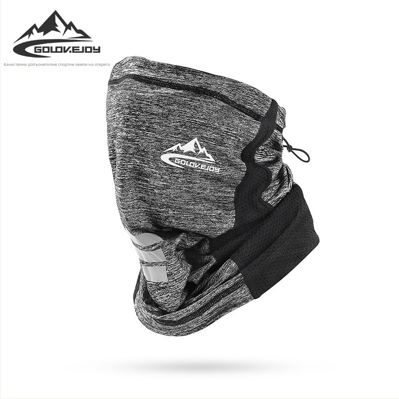 Маска за лице за велосипед и мотопед от ice silk, слънцезащитна, пуловерна накидка, warp тъкане
