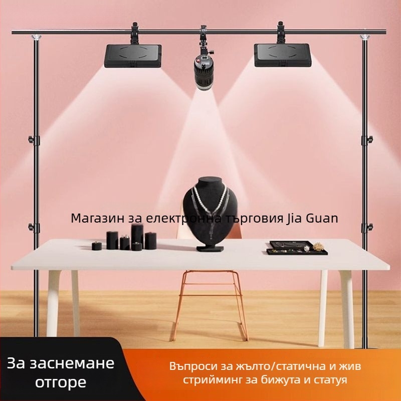 LED светлина за настолна фотография на бижута – три температури на светлината, под 10W