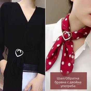 Аксесоар за тениска: възел на подгъва и фиксация на талията, метална сплав, прост стил, Пролет 2025