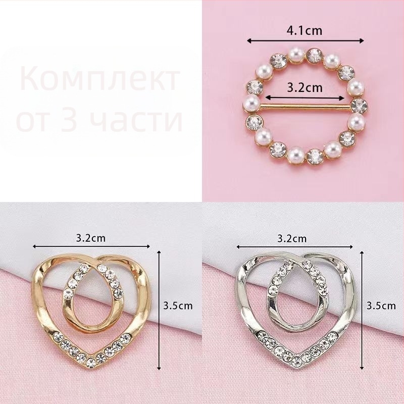 Аксесоар за тениска: възел на подгъва и фиксация на талията, метална сплав, прост стил, Пролет 2025