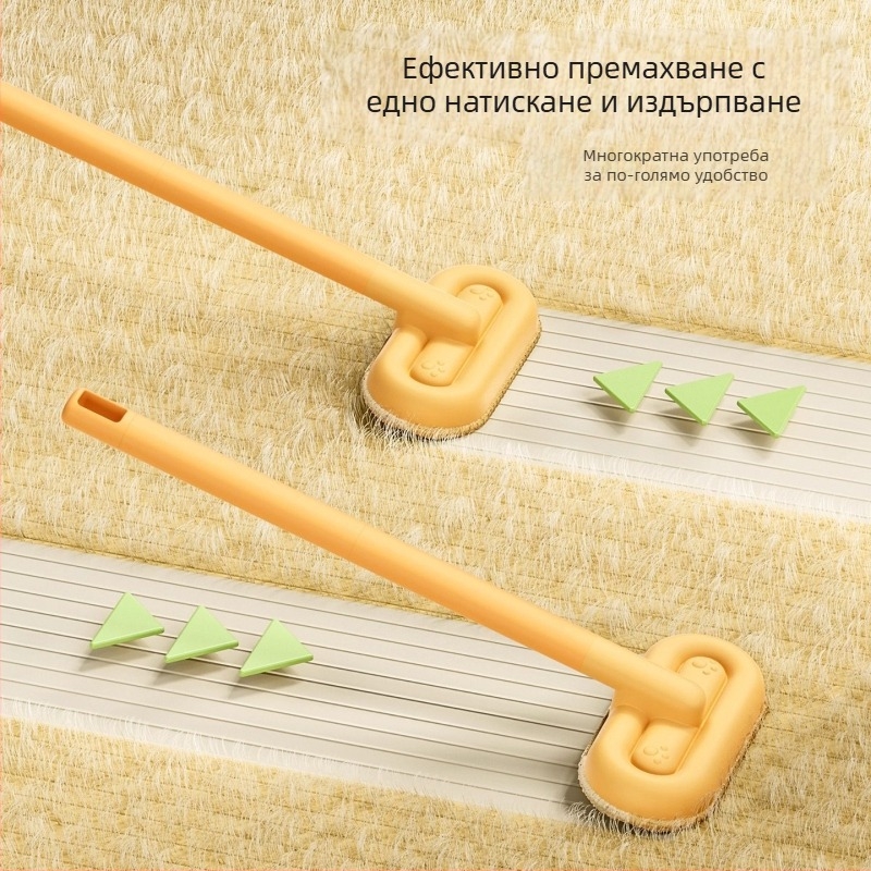 Четка за премахване на котешка козина за дивани, легла и килими — инструмент за събиране на косми, материали: PP и полиестерно влакно