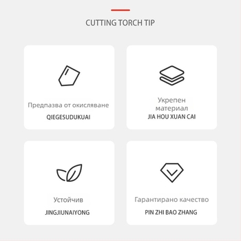 MIG заваръчен пистолет защитна дюза и меден накрайник, съвместим с 200A/350A/500A, CO2 защита, код GK3